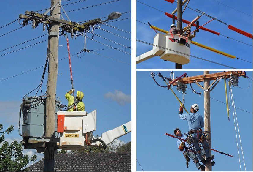 Trabajos proteccion electrica con pertigas